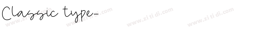 Classic type字体转换